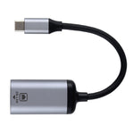 Type-C / USB-C 公轉千兆 RJ45 母轉接器，千兆 RJ45 母