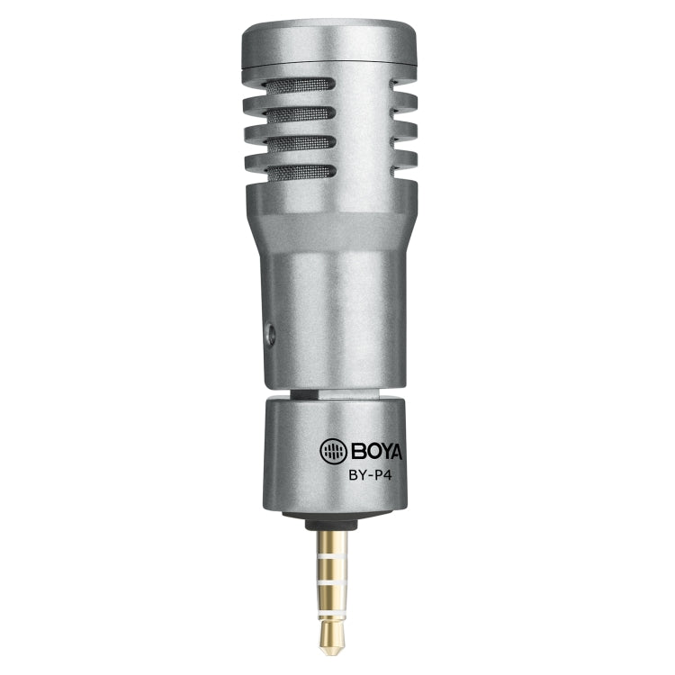 BOYA BY-P4 全指向電容式麥克風，適用 3.5mm 介面手機、電腦、平板，BY-P4