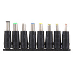 5.5x2.1mm 母轉多種公接口 8 合 1 電源轉接組，適用 HP / Sony / Acer / ASUS / DELL 筆記型電腦，8 合 1 電源轉接組