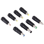 5.5x2.1mm 母轉多種公接口 8 合 1 電源轉接組，適用 HP / Sony / Acer / ASUS / DELL 筆記型電腦，8 合 1 電源轉接組
