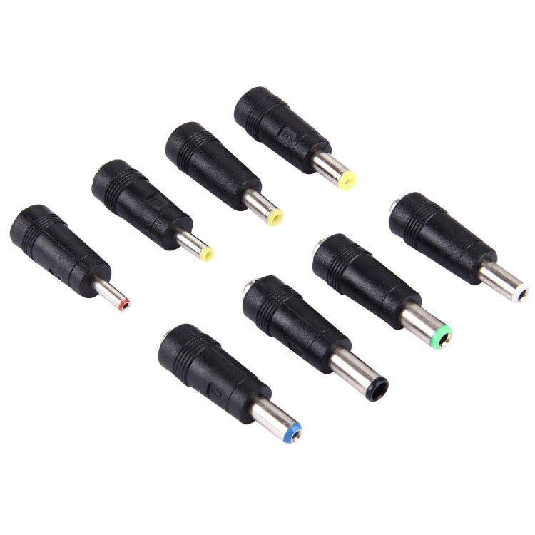 5.5x2.1mm 母轉多種公接口 8 合 1 電源轉接組，適用 HP / Sony / Acer / ASUS / DELL 筆記型電腦，8 合 1 電源轉接組