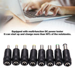 5.5x2.1mm 母轉多種公接口 8 合 1 電源轉接組，適用 HP / Sony / Acer / ASUS / DELL 筆記型電腦，8 合 1 電源轉接組