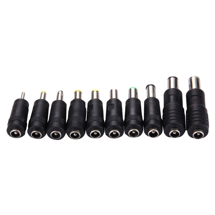 5.5x2.1mm 母轉多種公接口 10 合 1 電源轉接組，適用 IBM / HP / Sony / Toshiba / Lenovo / ASUS / Samsung / DELL 筆記型電腦，10 合 1