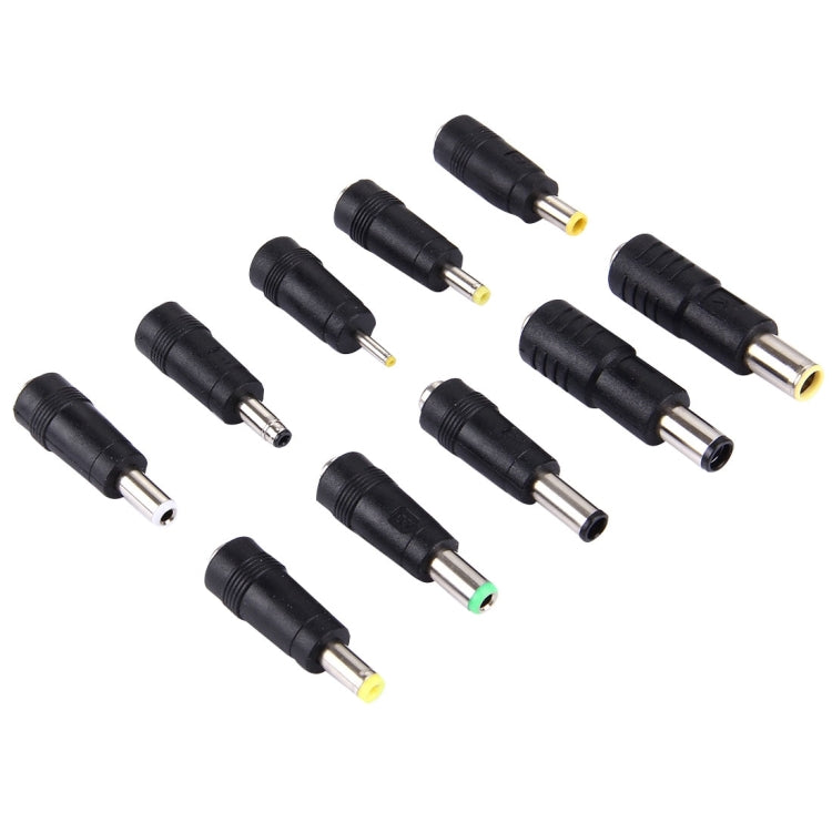 5.5x2.1mm 母轉多種公接口 10 合 1 電源轉接組，適用 IBM / HP / Sony / Toshiba / Lenovo / ASUS / Samsung / DELL 筆記型電腦，10 合 1