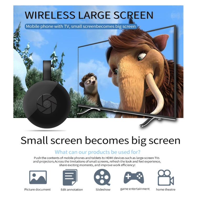 MiraScreen G2 無線 WiFi 顯示接收器 Airplay Miracast DLNA 1080P RK3660 電視棒，適用 iPhone、Samsung 及其他智慧手機，G2 5GHz