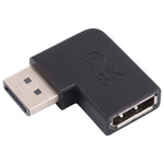8K DisplayPort 公對母彎頭轉接器，DP 公對 DP 母彎頭
