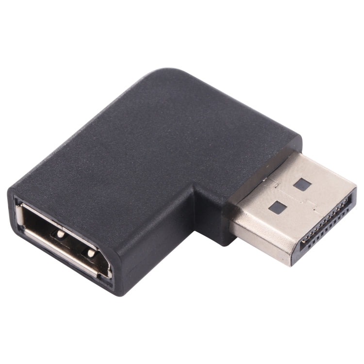 8K DisplayPort 公對母彎頭轉接器，DP 公對 DP 母彎頭