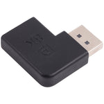 8K DisplayPort 公對母彎頭轉接器，DP 公對 DP 母彎頭