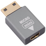 Micro HDMI 母對 Mini HDMI 公轉接器，Micro HDMI 轉 Mini HDMI
