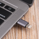 USB-C / Type-C 公頭轉 8 Pin 公頭充電 + 數據傳輸 + OTG 轉接器，Type-C 公頭轉 8 Pin 公頭