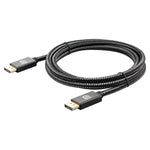 OD6.5mm DP 公對公 DisplayPort 線，長度：2m，DP 公對公
