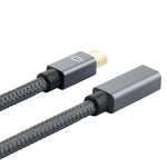 OD6.5mm Mini DP 公對母 DisplayPort 線，DP 公對母