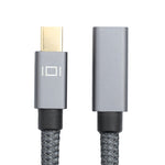 OD6.5mm Mini DP 公對母 DisplayPort 線，DP 公對母