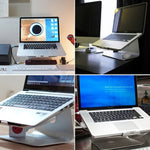 SOPI ZJ-001 經典款鋁製筆記型電腦散熱支架，附冷卻風扇，適用於 Mac Air、Mac Pro、iPad 及其他筆電，經典款附冷卻風扇