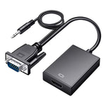 HDCO-VGAM2 1080P VGA公頭轉HDMI母頭轉換器帶3.5mm音頻線，HDCO-VGAM2