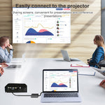HDCO-VGAM2 1080P VGA公頭轉HDMI母頭轉換器帶3.5mm音頻線，HDCO-VGAM2