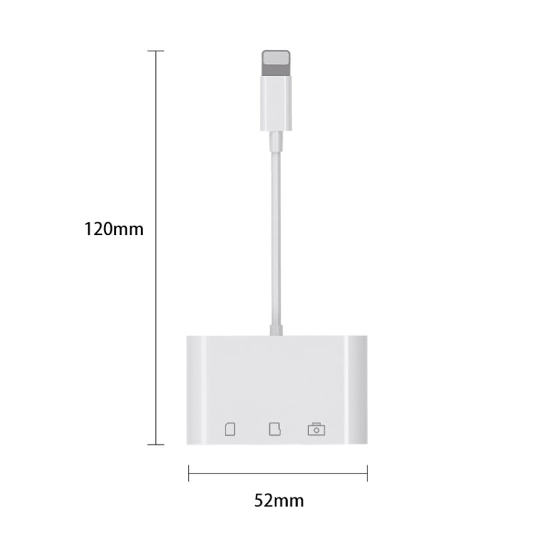 D-168 3 合 1 8 Pin OTG 高速讀卡器，D-168