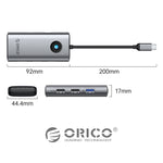 ORICO PW11-5P Type-C / USB-C 5 合 1 5Gbps 多功能擴充基座，PW11-5P