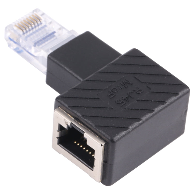 RJ45公對母轉換器 90度延長適配器，適用Cat5 Cat6 LAN乙太網路線，90度右角