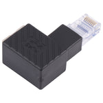 RJ45公對母轉換器 90度延長適配器，適用Cat5 Cat6 LAN乙太網路線，90度右角