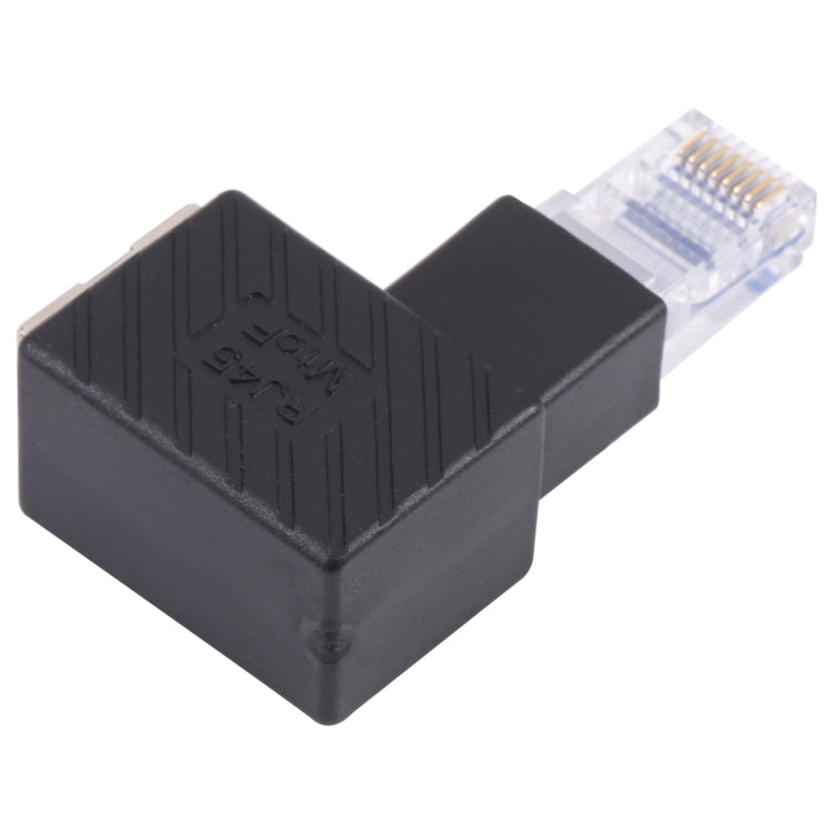 RJ45公對母轉換器 90度延長適配器，適用Cat5 Cat6 LAN乙太網路線，90度右角