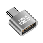 USB 2.0 母頭轉 Type-C 公頭轉接器，USB 2.0 母頭轉 Type-C 公頭