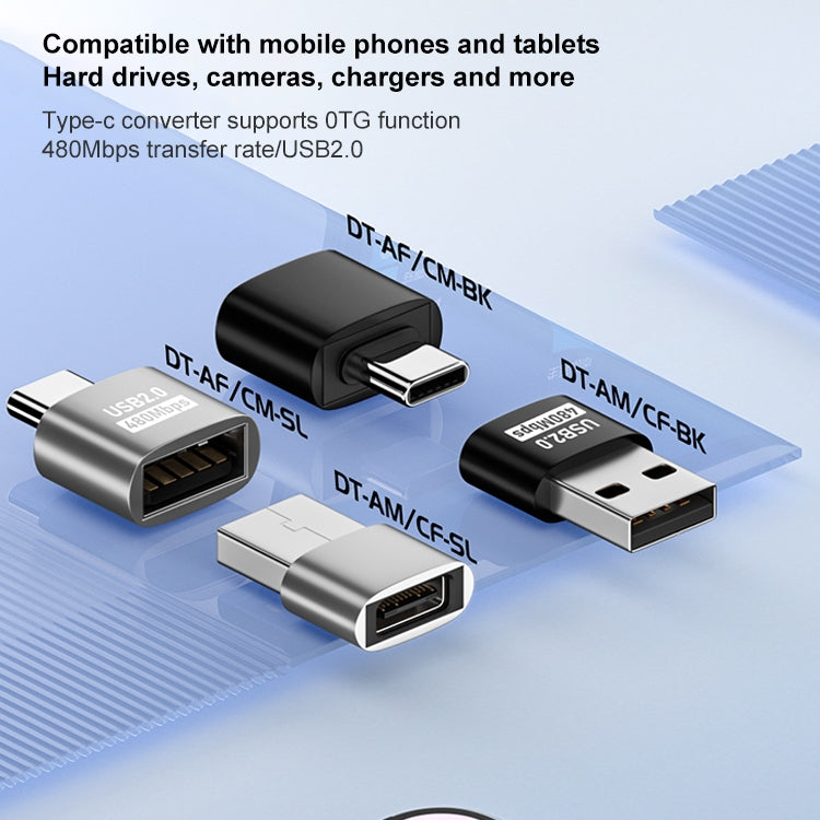 USB 2.0 母頭轉 Type-C 公頭轉接器，USB 2.0 母頭轉 Type-C 公頭