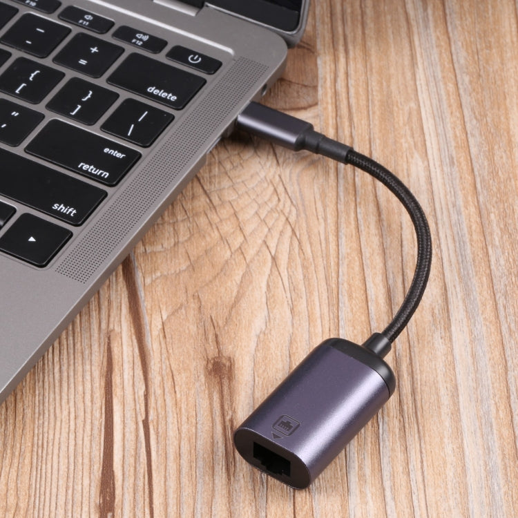 USB-C / Type-C公頭轉100米RJ45母頭轉接線，100米RJ45母頭線