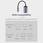 USB-C / Type-C公頭轉100米RJ45母頭轉接線，100米RJ45母頭線