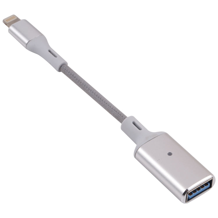 8 Pin 公頭轉 USB 母頭 OTG 攝影機轉接器，兼容 IOS 13 或以上版本
