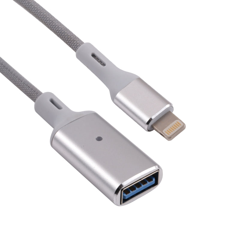 8 Pin 公頭轉 USB 母頭 OTG 攝影機轉接器，兼容 IOS 13 或以上版本