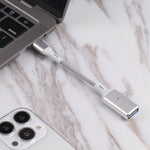 8 Pin 公頭轉 USB 母頭 OTG 攝影機轉接器，兼容 IOS 13 或以上版本