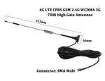 7dBi SMA公頭高增益4G LTE CPRS GSM 2.4G WCDMA 3G天線網路接收轉接器，7dBi SMA 4G
