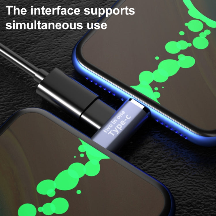 USB-C / Type-C母頭轉USB-C / Type-C公頭+Micro USB公頭轉換器，Type-C母頭轉Type-C+Micro USB公頭