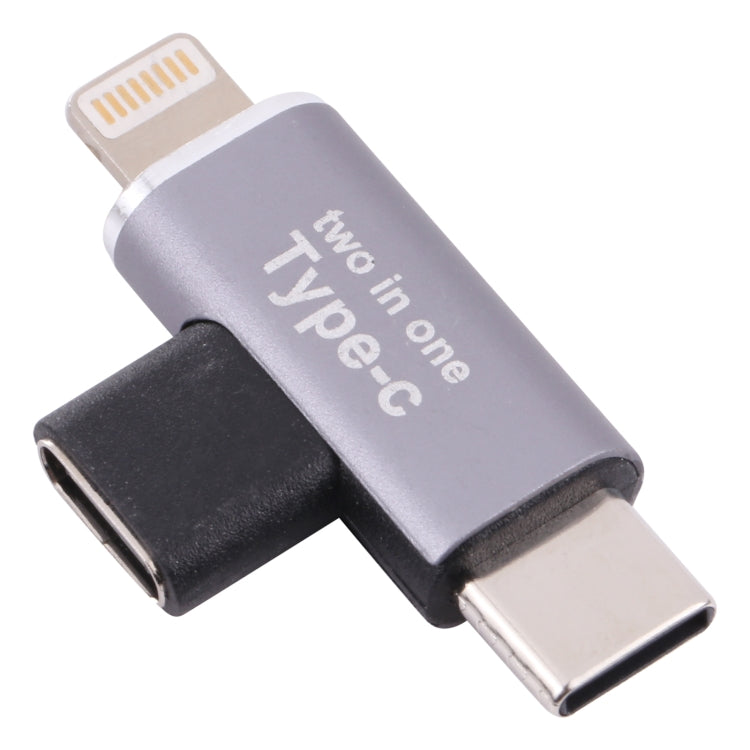 USB-C / Type-C 母頭轉 8 Pin 公頭 + USB-C / Type-C 公頭轉換器，Type-C 母頭轉 8 Pin + Type-C 公頭