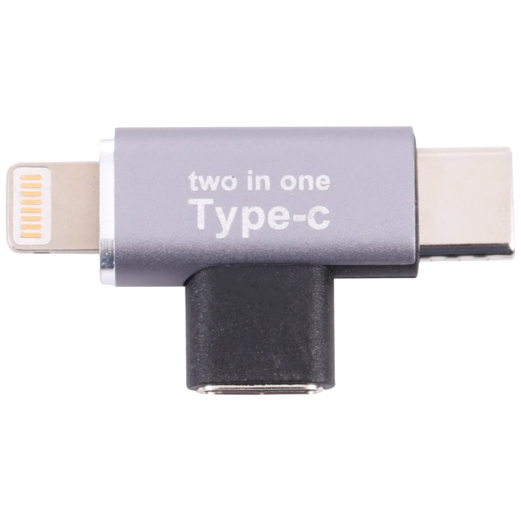 USB-C / Type-C 母頭轉 8 Pin 公頭 + USB-C / Type-C 公頭轉換器，Type-C 母頭轉 8 Pin + Type-C 公頭