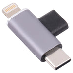 USB-C / Type-C 母頭轉 8 Pin 公頭 + USB-C / Type-C 公頭轉換器，Type-C 母頭轉 8 Pin + Type-C 公頭