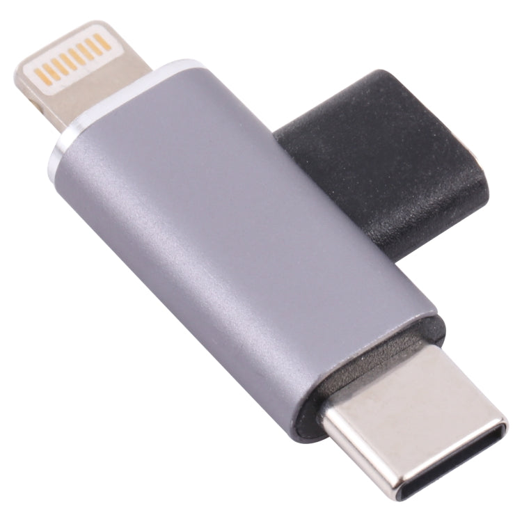 USB-C / Type-C 母頭轉 8 Pin 公頭 + USB-C / Type-C 公頭轉換器，Type-C 母頭轉 8 Pin + Type-C 公頭