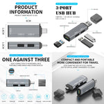 3 埠 USB 2.0 x 2 + USB 3.0 轉 USB 3.0 集線器轉接器，USB2.0x2+USB3.0 轉 USB3.0