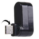 180 度旋轉 USB 頭 3 埠 USB 2.0 便攜式集線器