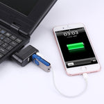 180 度旋轉 USB 頭 3 埠 USB 2.0 便攜式集線器