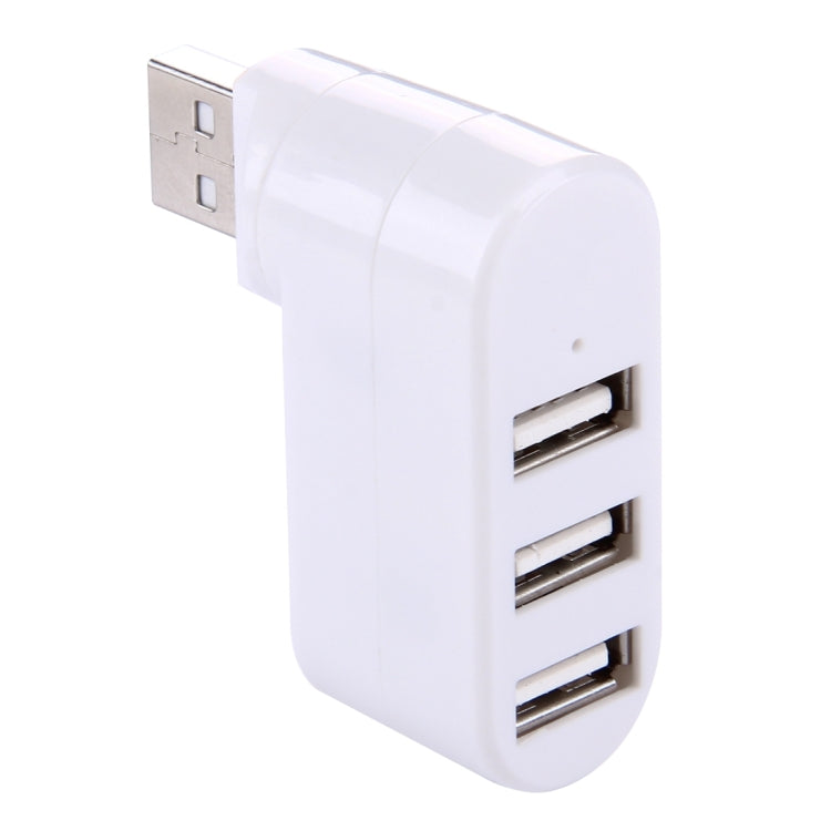 180 度旋轉 USB 頭 3 埠 USB 2.0 便攜式集線器