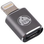 20W 8 Pin 公頭轉 USB-C / Type-C 母頭直頭充電轉接器，直頭