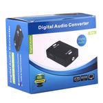 光纖 Toslink 輸入轉同軸 RCA 輸出數位音訊轉換器轉接器，光纖 Toslink 輸入