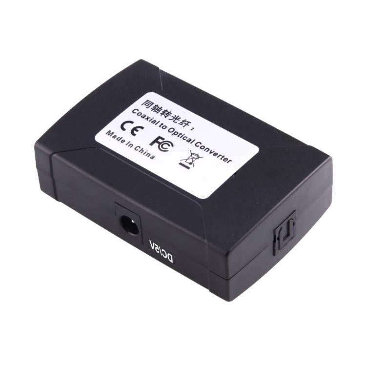 同軸 RCA 輸入轉光纖 Toslink 輸出數位音訊轉換器轉接器，同軸 RCA 輸入