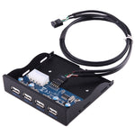 3.5 吋軟碟擴充槽前面板 4 埠 USB 2.0 集線器轉接器連接器