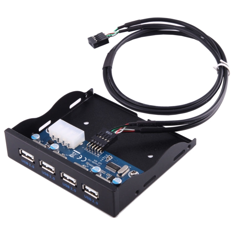 3.5 吋軟碟擴充槽前面板 4 埠 USB 2.0 集線器轉接器連接器