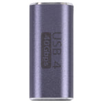 40Gbps USB-C / Type-C 4.0 母對母合金轉接頭，Type-C 4.0 母對母