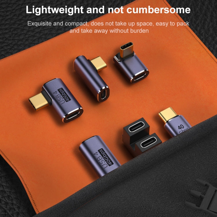 40Gbps USB-C / Type-C 4.0 母對母合金轉接頭，Type-C 4.0 母對母