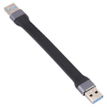 10Gbps USB 公頭對 USB 公頭軟扁同步數據快速充電線，USB 公頭對 USB 公頭